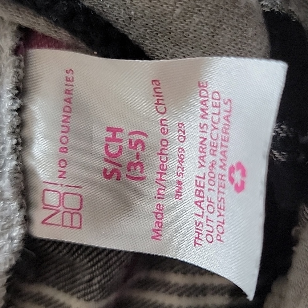 EUC Black and white hooded plaid snap up shirt - Picture 6 of 6